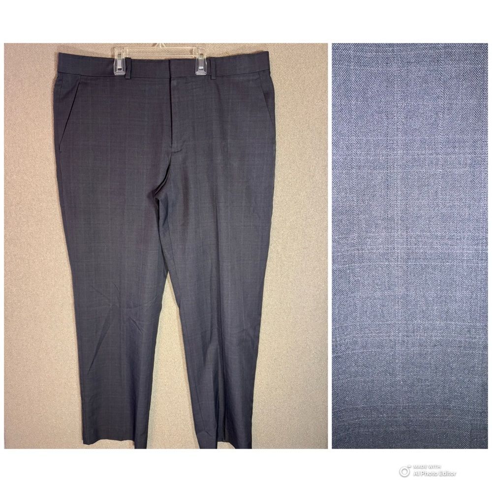 Perry Ellis portfolio size 34x29 modern fit Gray Dress Pants